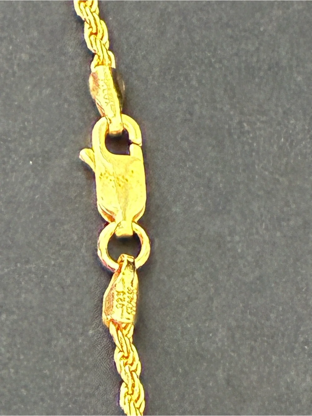 925 Sterling Silver money Pendant with Gold Tone Rope Chain